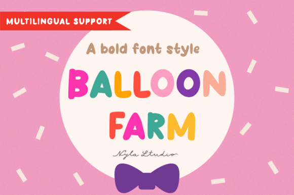 Balloon Farm Display Font for Playful Branding