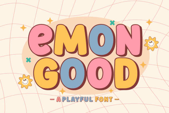 Emon Good: A Whimsical Display Font for Playful Editorial Design