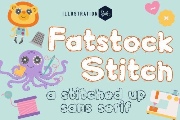 Fatstock Stitch: The Chunky Hand-Crafted Display Font for Maker Brands
