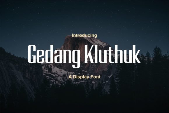 Gedang Kluthuk Typeface Review: A Bold Display Font for Adventure Branding