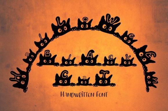 Halloween Black Cat: A Modern Display Font for Digital Branding