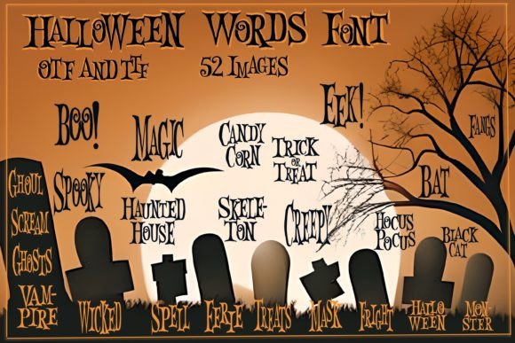 Halloween Words Typeface: A Maker’s Review for Spooky Designs