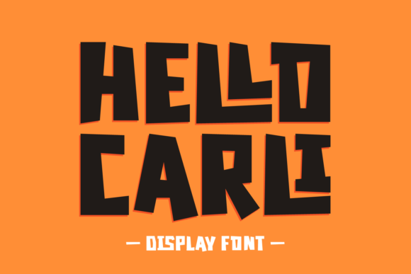 Hello Carli: Bold Display Fonts for Handmade Product Branding