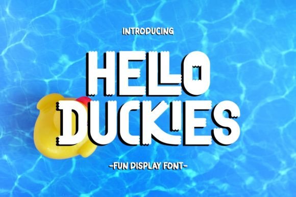 Hello Duckies: The Whimsical Display Font for Playful Editorial Design
