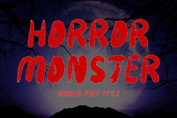 Horror Monster Typeface: A Scary Display Font for Editorial Impact