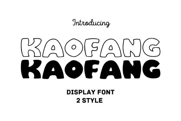 Kaofang Display Font for Modern Craft Projects