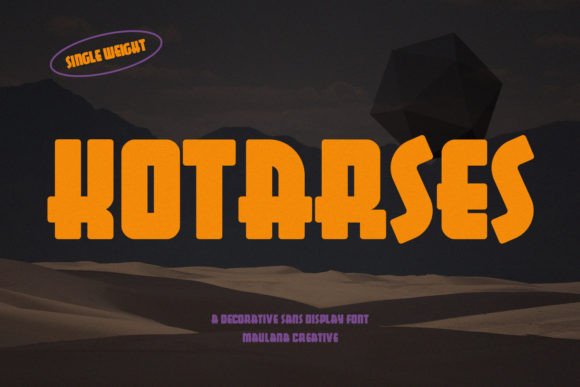 Kotarses Display Font for Editorial Branding and Creative Layouts