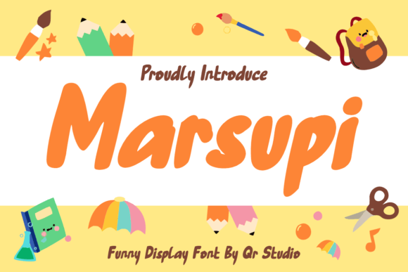 Marsupi Display Font for Playful Editorial Design