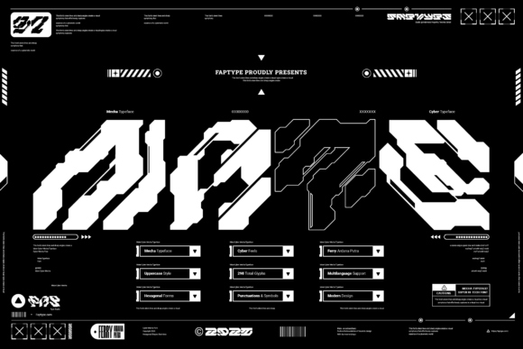 Mate Display Font for Futuristic Campaign Design