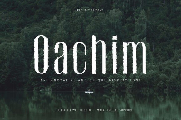 Oachim Display Font for Bold Web Design and Brand Identity