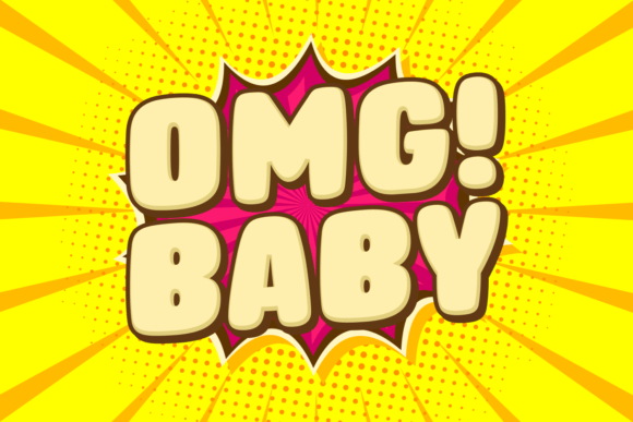 Omg Baby: A Chubby Display Font for Playful Web Design