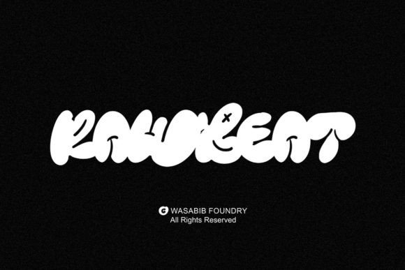 Rawbeat Display Font: Graffiti-Style Typeface for Bold Campaigns