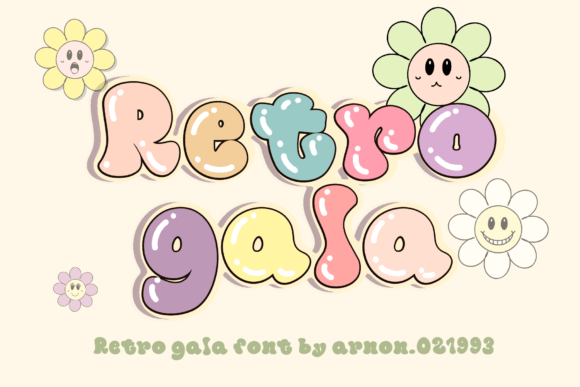 Retro Gala: A Joyful Display Font for Creative Product Design