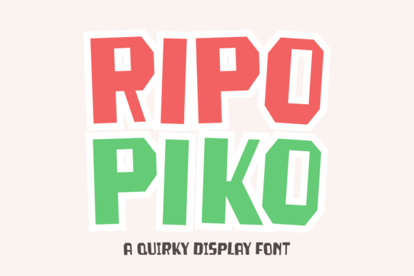 Ripo Piko: The Whimsical Display Font for Playful Editorial Design