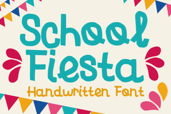 School Fiesta Typeface: A Festive Display Font for Creative Branding