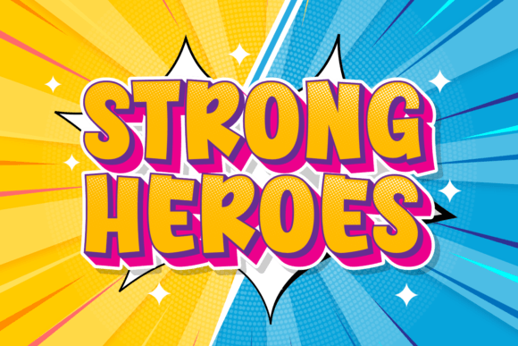 Strong Heroes Typeface: Bold Display Fonts for Brand Identity