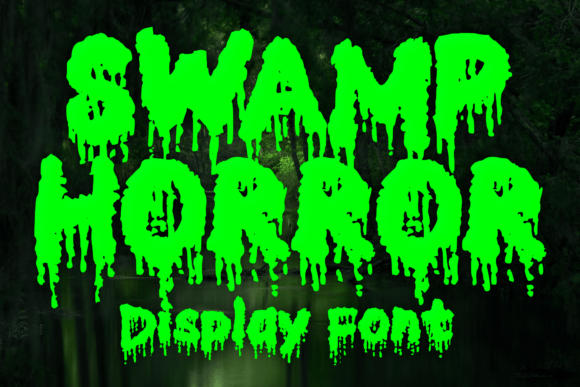 Swamp Horror Display Font Review for Editorial Design