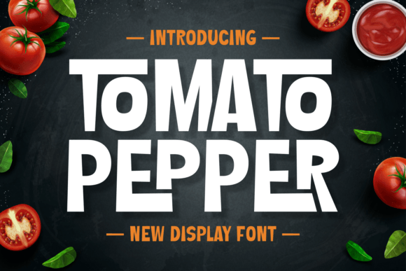 Tomato Pepper Display Font for Handmade Branding