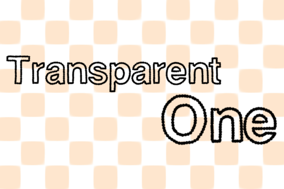 Transparent One: The Dotted Display Font for Modern Web Design