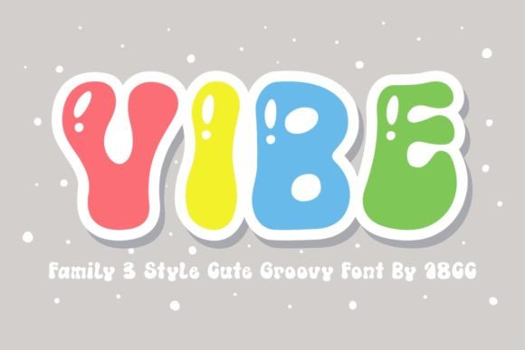Vibe Display Font for Spring Marketing and Vibrant Craft Projects