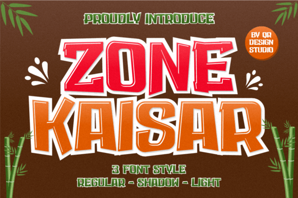 Zone Kaisar: Bold Graffiti Display Font for Handmade Branding