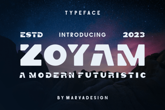 Zoyam Display Font for Modern Web Design